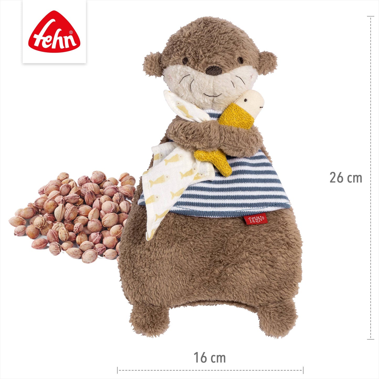 Wärmetier Otter - mit entnehmbarem Wärmesäckchen