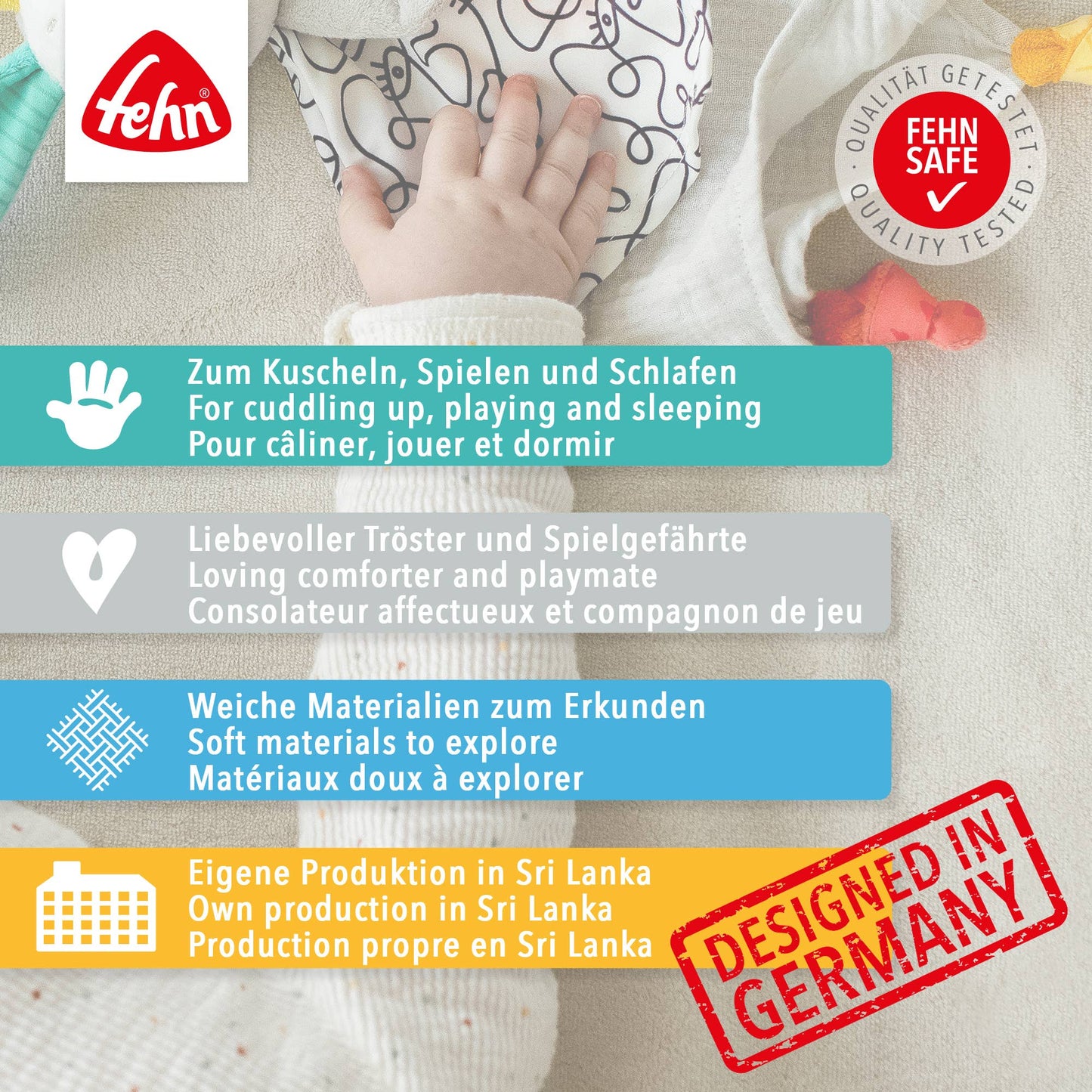 Musselin-Schmusetuch Otter - Einschlafhilfe & Schnuffeltuch