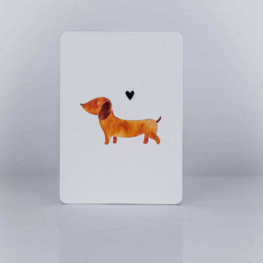 Postkarte - Dackel