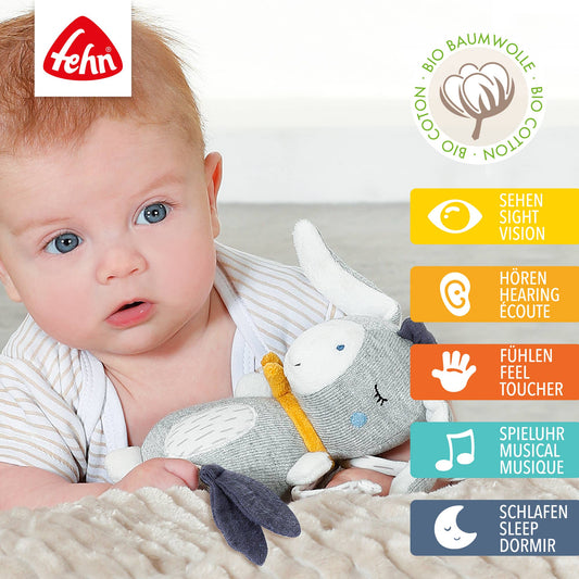 Mini Spieluhr Esel - Kuscheltier & Einschlafhilfe