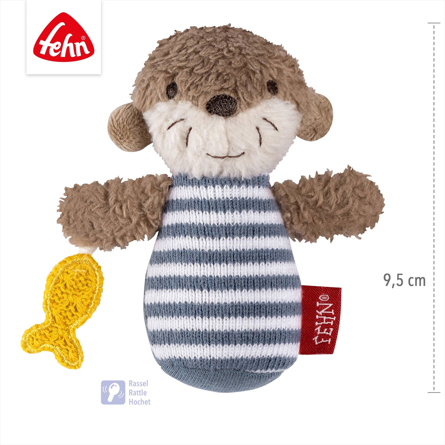Mini-Rassel Otter - Mini-Greifling zum Rasseln
