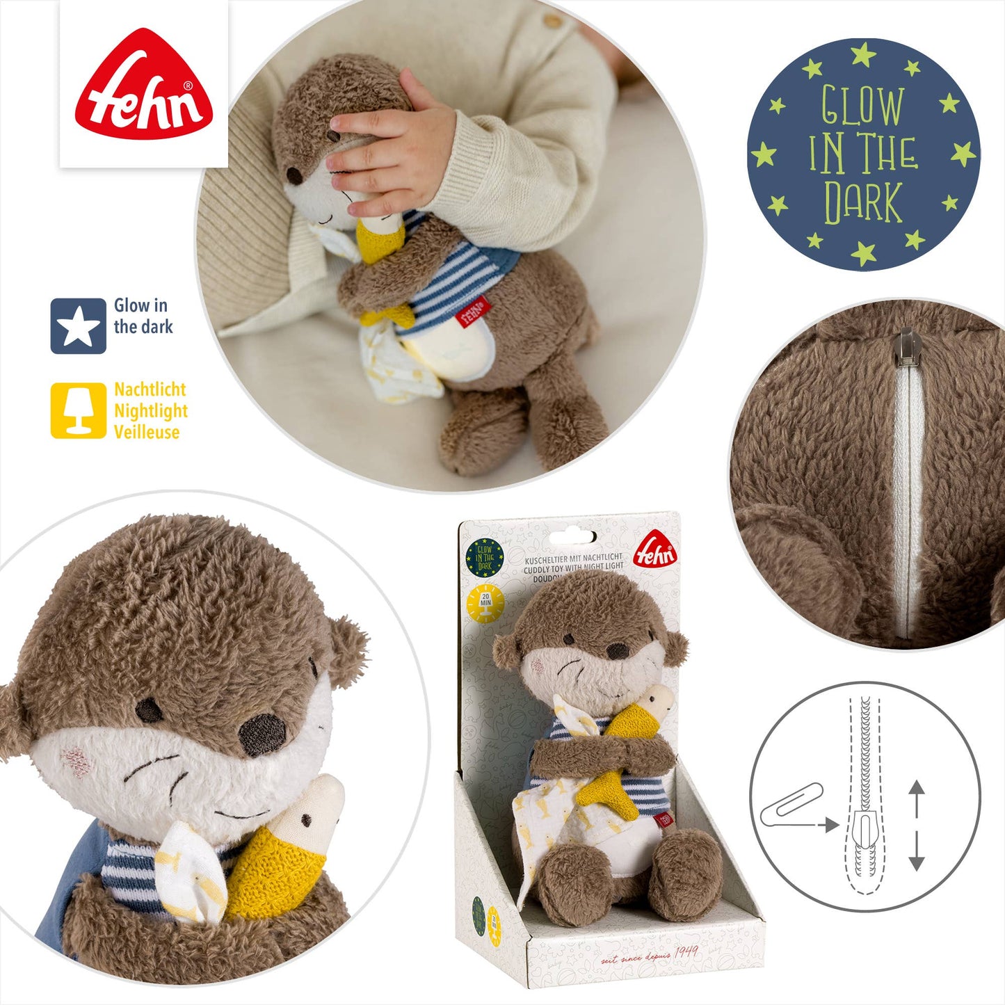 Nachtlicht Otter - Schlummerlicht & Einschlafhilfe