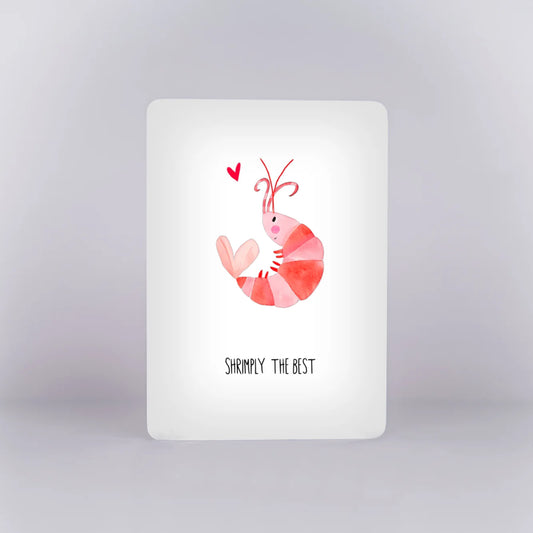 Postkarte - Shrimply the best
