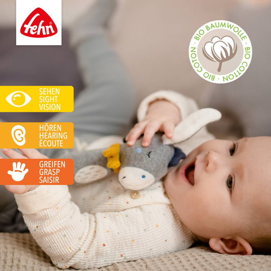 Stabrassel Esel - Greifling & Motorikspielzeug