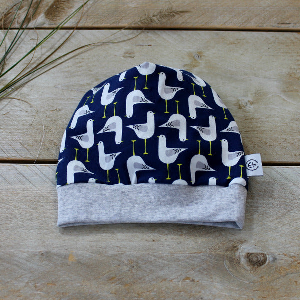 Kappe // Möwen, blau