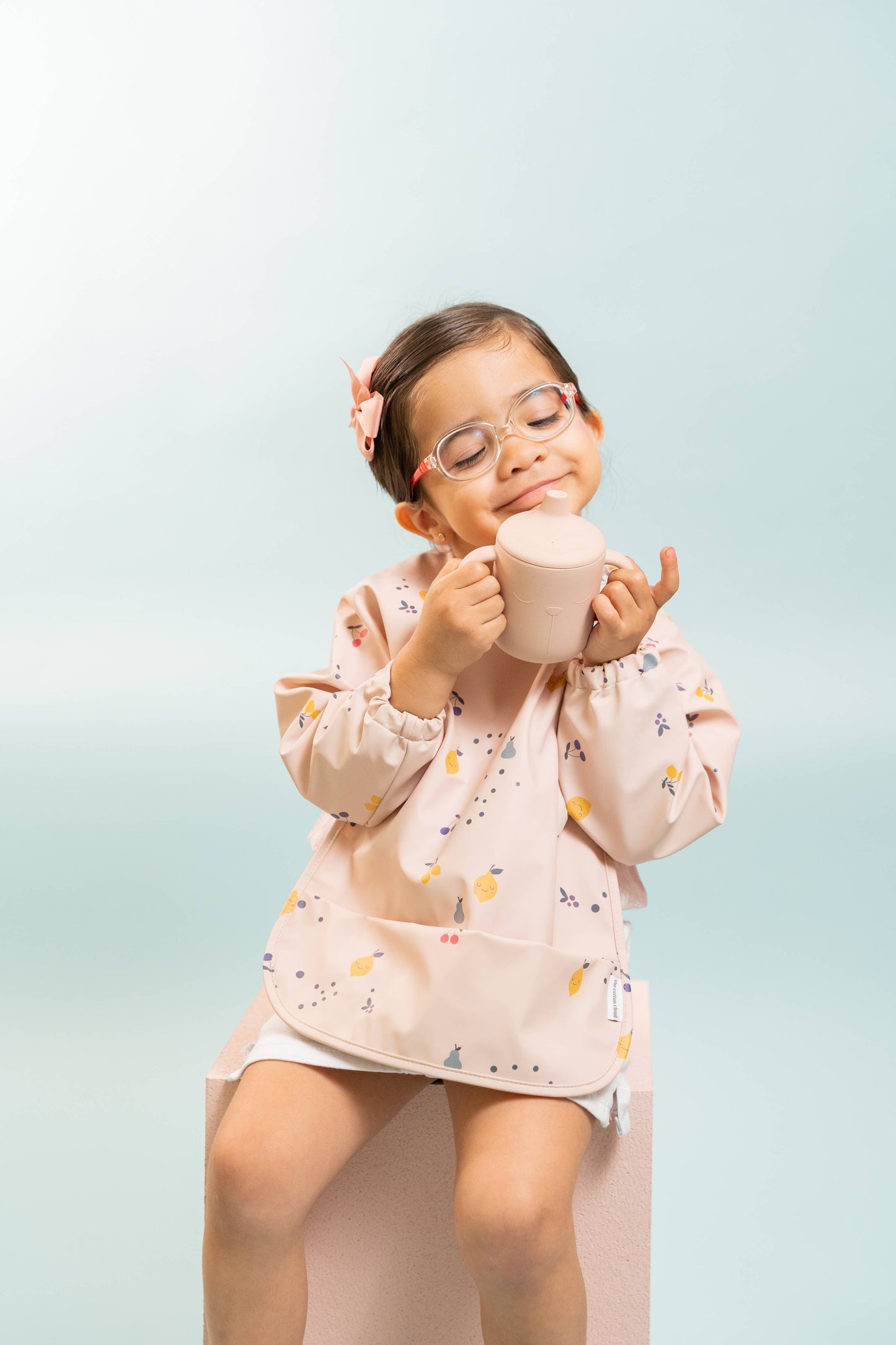 Langarm-Babylätzchen Fruity