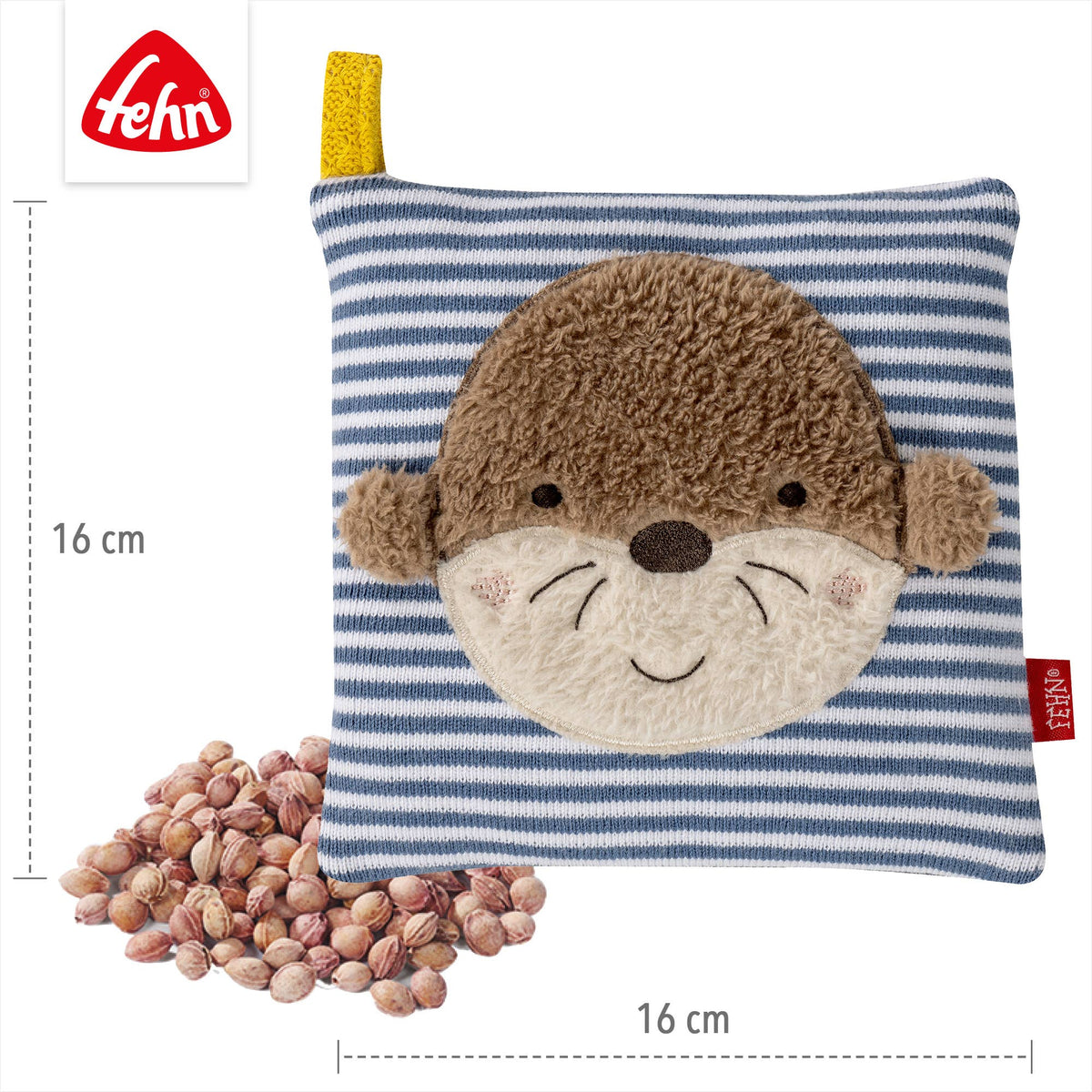 Kirschkernkissen Otter - mit Wärme-/Kältesäckchen
