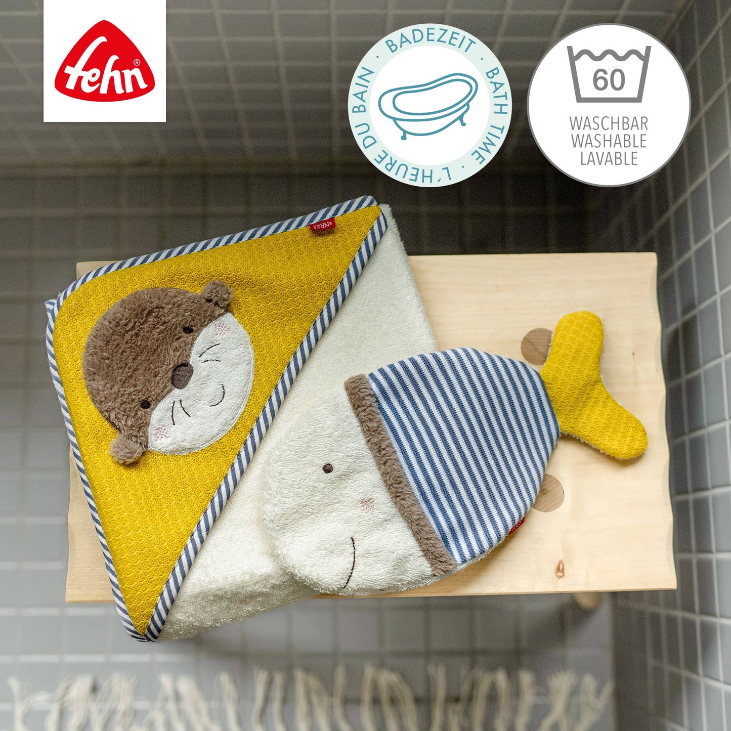 Waschhandschuh - Fisch