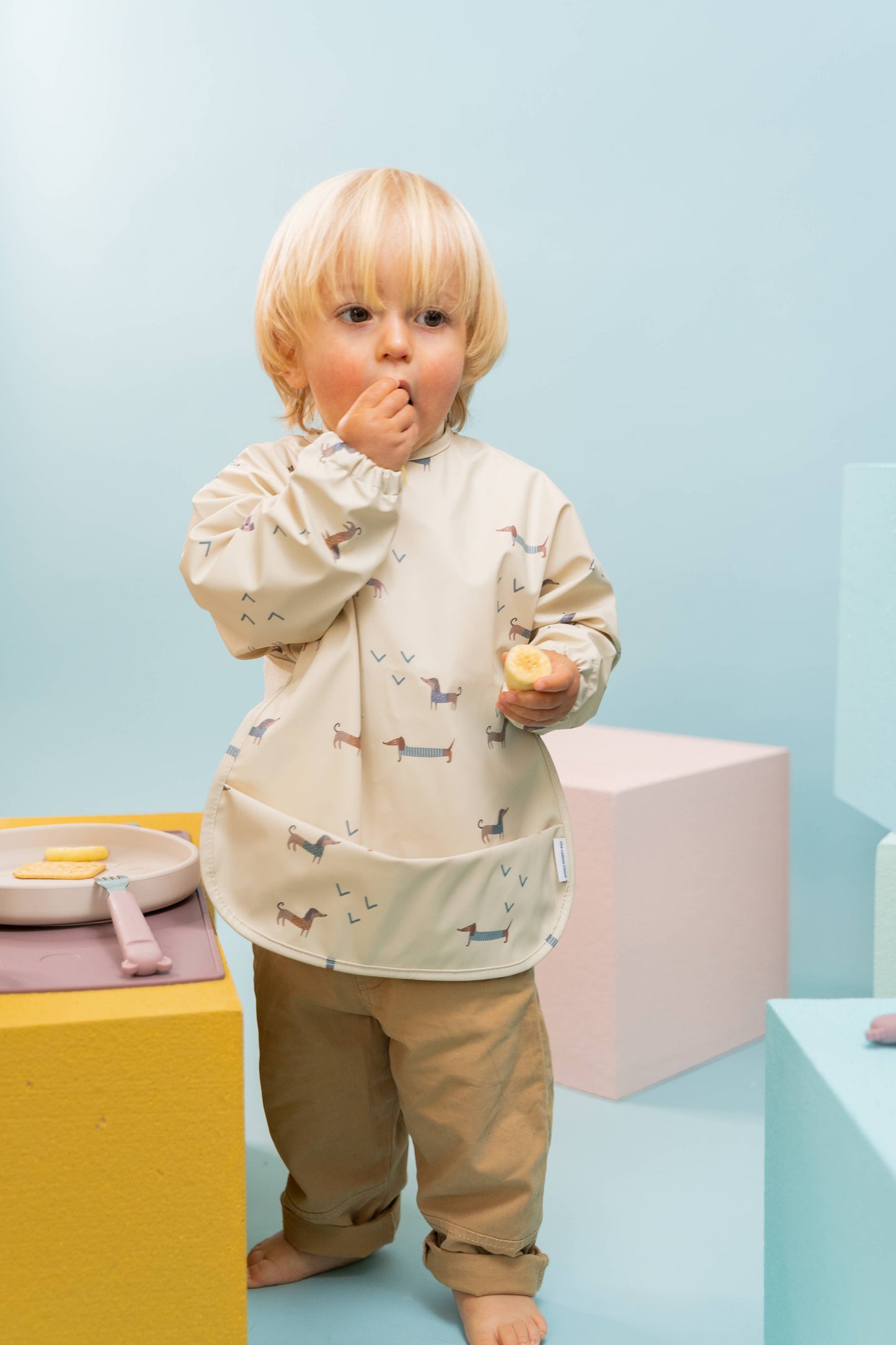 Langarm-Babylätzchen Teckel