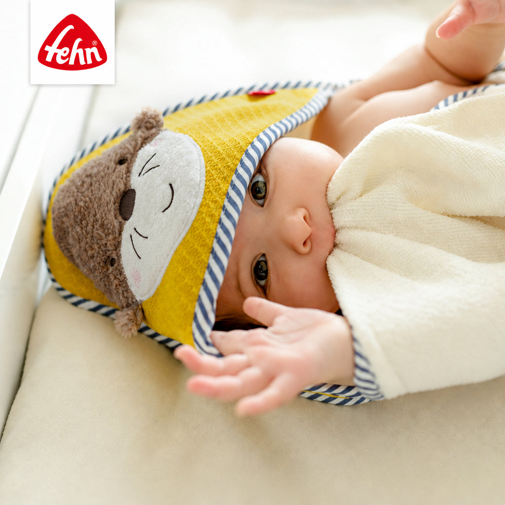 Kapuzenbadetuch Otter - Bade-Poncho aus Frottee
