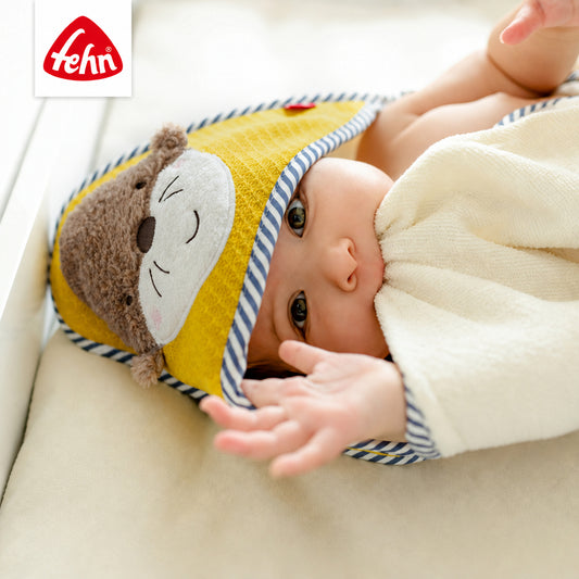 Kapuzenbadetuch Otter - Bade-Poncho aus Frottee