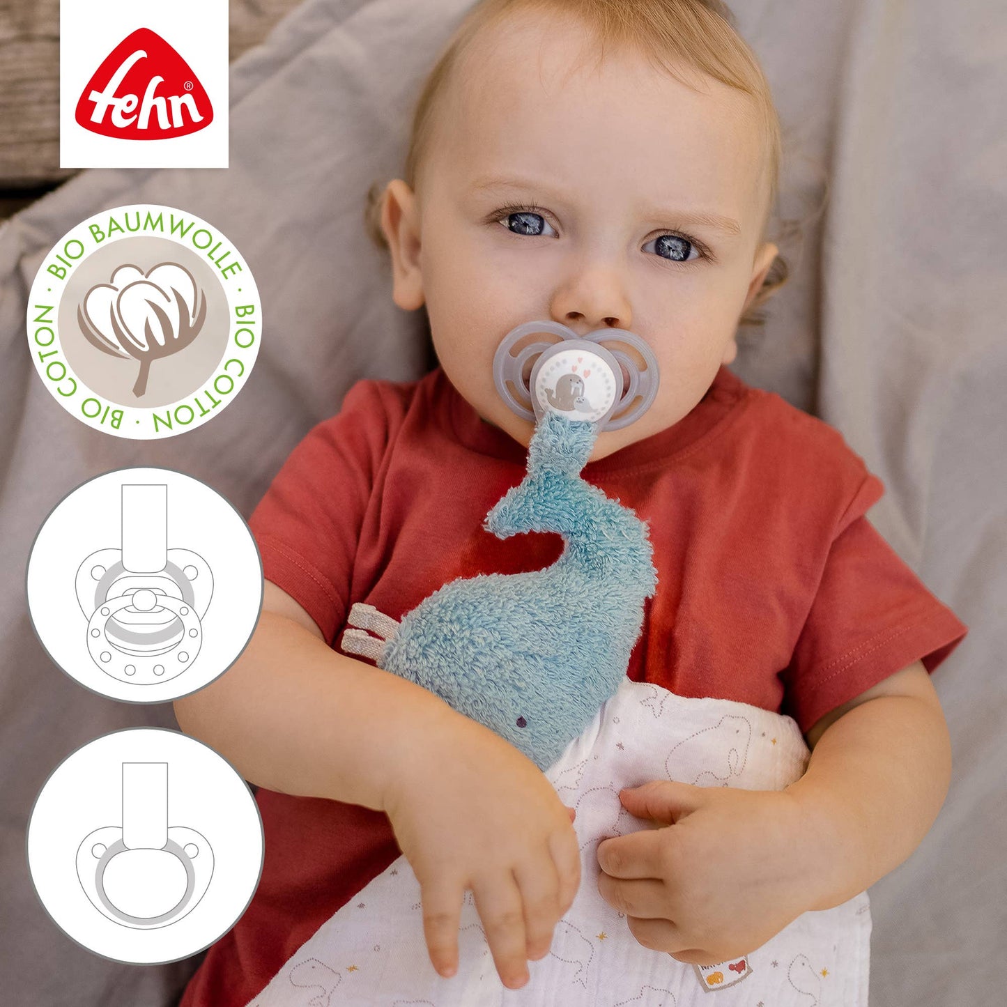 Schmusetuch Wal - Einschlafhilfe & Schnuffeltuch