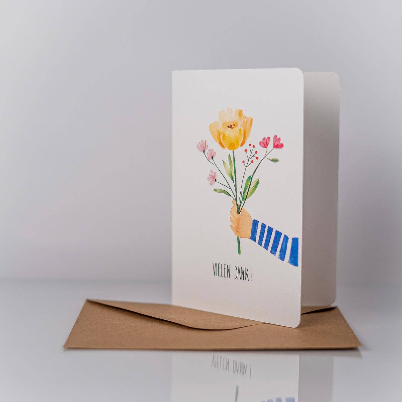 Postkarte - Danke Blumenstrauß
