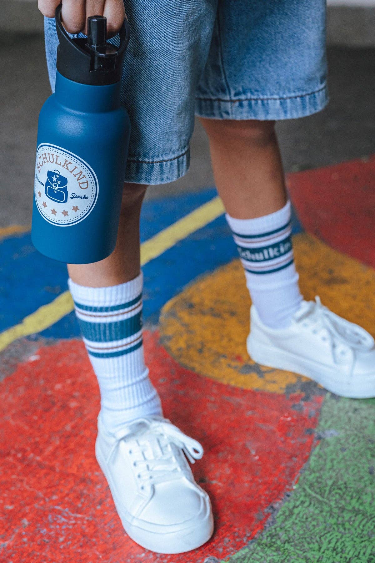 Socken - Schulkind, petrol
