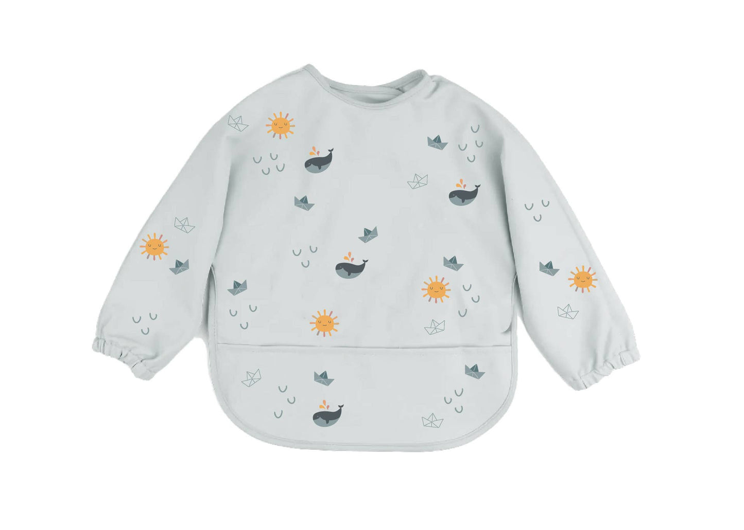 Langärmliges Babylätzchen Origami