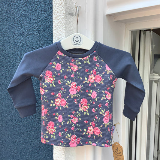 Raglan Shirt // Rosa Röschen