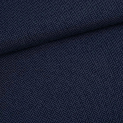 Bio-Jacquard Fischgrät - dunkelblau
