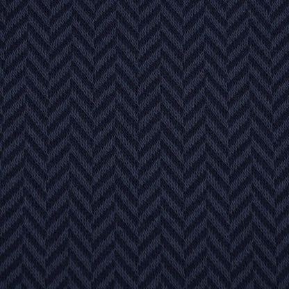 Bio-Jacquard Fischgrät - dunkelblau