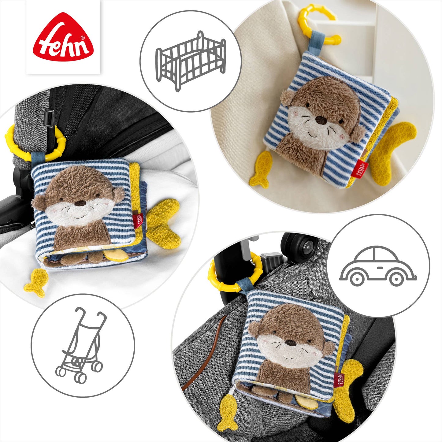 Stoffbuch Otter - Fühlbuch