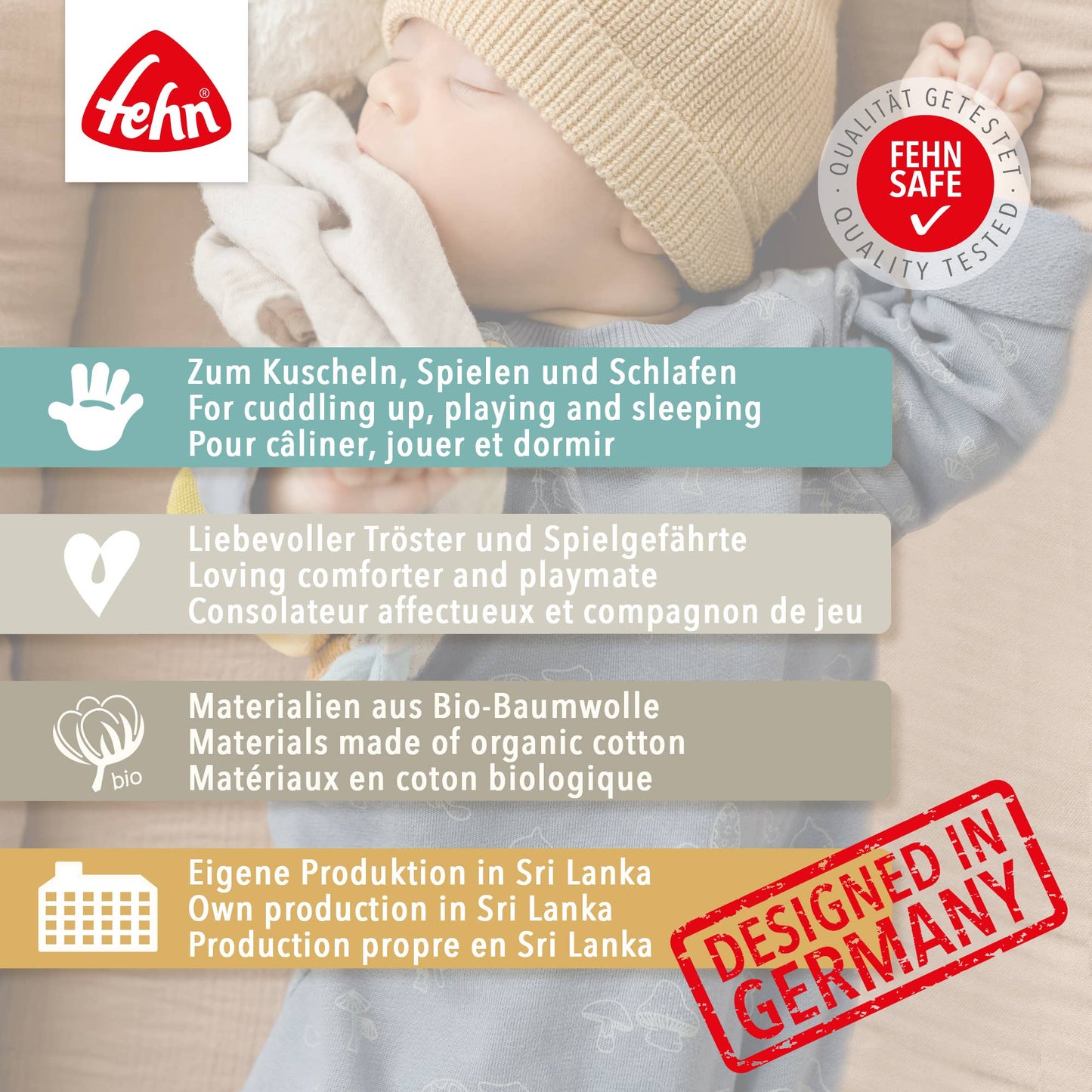 Schmusetuch Wal - Einschlafhilfe & Schnuffeltuch