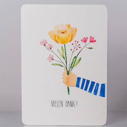 Postkarte - Danke Blumenstrauß