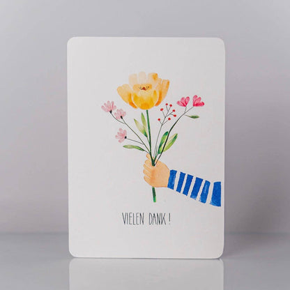 Postkarte - Danke Blumenstrauß