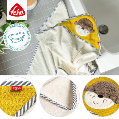 Kapuzenbadetuch Otter - Bade-Poncho aus Frottee